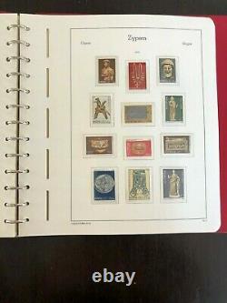 Cyprus 1960-1991 Mnh Collection Leuchtturm Pre-printed Album 1579$