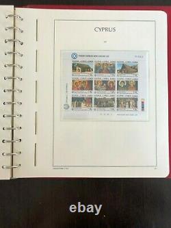 Cyprus 1960-1991 Mnh Collection Leuchtturm Pre-printed Album 1579$