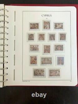 Cyprus 1960-1991 Mnh Collection Leuchtturm Pre-printed Album 1579$