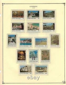 Cyprus, pristine collection 1979-2015 on 27 Scott International Album pages