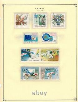 Cyprus, pristine collection 1979-2015 on 27 Scott International Album pages