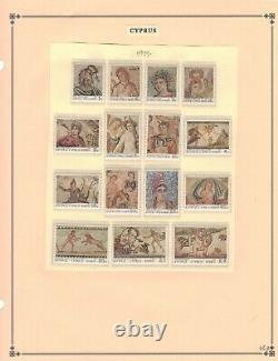 Cyprus, pristine collection 1979-2015 on 27 Scott International Album pages