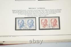 Czechoslovakia 1968-1974 Mint Collection Of 350+ Stamps Stored In Red Album