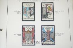 Czechoslovakia 1968-1974 Mint Collection Of 350+ Stamps Stored In Red Album