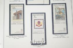 Czechoslovakia 1968-1974 Mint Collection Of 350+ Stamps Stored In Red Album