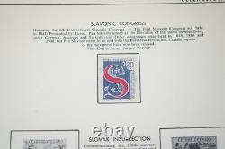 Czechoslovakia 1968-1974 Mint Collection Of 350+ Stamps Stored In Red Album