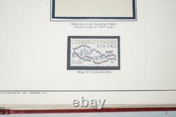 Czechoslovakia 1968-1974 Mint Collection Of 350+ Stamps Stored In Red Album