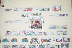 Czechoslovakia Collection Of 1000+ Stamps Mint & Used In Album On Stock Pages
