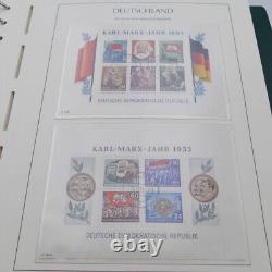 DDR 1949-1990 German Stamp Collection Complete in 4 Albums Leuchtturm