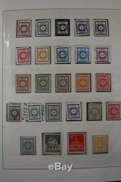 DDR Germany MNH 1949-1990 Complete +SBZ 6 Albums with Extra Used Stamp Collection