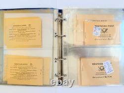 DDR Ulbricht Stamp Booklet Collection 13 Pieces Mint With Certified In Album