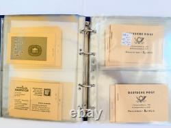 DDR Ulbricht Stamp Booklet Collection 13 Pieces Mint With Certified In Album