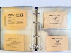DDR Ulbricht Stamp Booklet Collection 13 Pieces Mint With Certified In Album