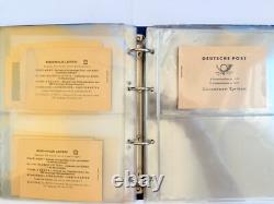 DDR Ulbricht Stamp Booklet Collection 13 Pieces Mint With Certified In Album