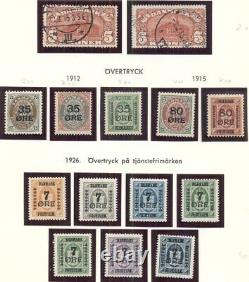 DENMARK COLLECTION 1851-1990, Facit album, NH, some used, Scott $10,749.00