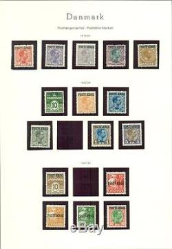 DENMARK COLLECTION 1854-1990 Lighthouse Album withslipcase, NH/H, Scott $19,403.00