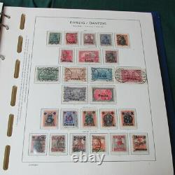 Danzig Collection in hingless Schaubek album 1923-1937 150 stamps/SS