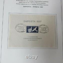 Danzig Collection in hingless Schaubek album 1923-1937 150 stamps/SS