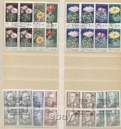 Ddr 1947-1976 First Day Commemorative Cancel Collection On Blocks In Stock Album