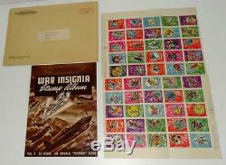 Disney Wwiicombat Insignia Stampalbum -vol 3-complete+extras+very Fine/nm(9.0)