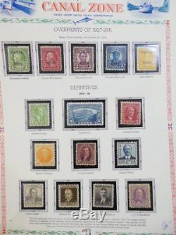 EDW1949SELL CANAL ZONE All Mint OG collection on album pages. Scott Cat $699