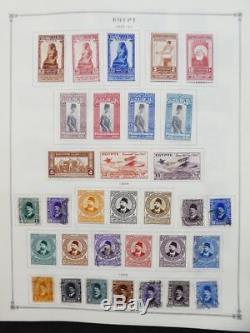 EDW1949SELL EGYPT Very clean Mint & Used collection on album pages. Cat $1,120