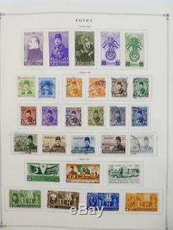 EDW1949SELL EGYPT Very clean Mint & Used collection on album pages. Cat $1,120