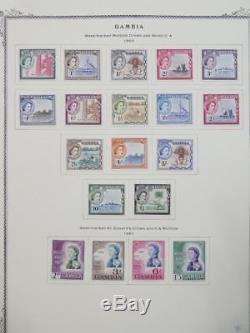 EDW1949SELL GAMBIA Choice VF Mint OG & Used collection on album pgs. Cat $1248