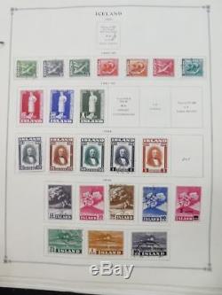 EDW1949SELL ICELAND Very clean Mint & Used collection on album pages Cat $1172