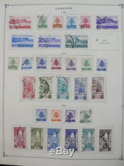 EDW1949SELL LEBANON Very clean Mint & Used collection on album pages Cat $1452