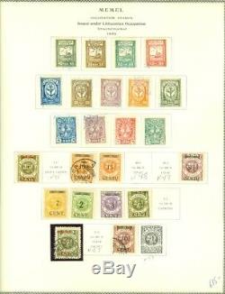 EDW1949SELL MEMEL Mint & Used collection of ALL DIFF on album pages. Cat $2094