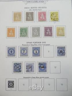 EDW1949SELL SWITZERLAND Beautiful, mostly Mint OG collection on album pages