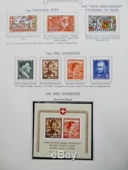 EDW1949SELL SWITZERLAND Beautiful, mostly Mint OG collection on album pages