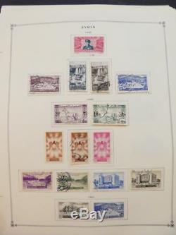 EDW1949SELL SYRIA Very clean Mint & Used collection on album pages. Cat $776