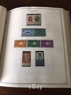 EGYPT COLLECTION in Minkus Album MINT 1927 1991 + PALESTINE 850+ Stamps AG