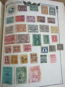ESTATE book All American Stamp Album collection 100's of stamps 1800s 1960s