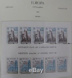 EUROPA Collection 4 Lighthouse Hingeless albums (1956-2007), Cat $5K/album $2K