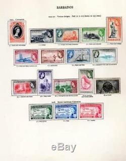 Early QEII stamp collection in 2 x New Age Stamp albums