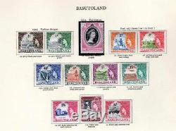 Early QEII stamp collection in 2 x New Age Stamp albums