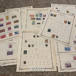 Early Us Stamp Lot On Album Pages Great Christmas Gift For Dad