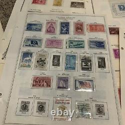 Early Us Stamp Lot On Album Pages Great Christmas Gift For Dad