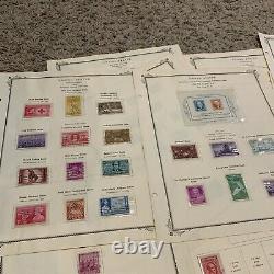 Early Us Stamp Lot On Album Pages Great Christmas Gift For Dad