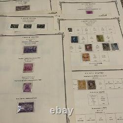 Early Us Stamp Lot On Album Pages Great Christmas Gift For Dad