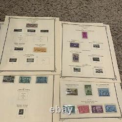 Early Us Stamp Lot On Album Pages Great Christmas Gift For Dad