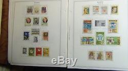 Ecuador stamp collection on Minkus album pages -'91 with 1,300 stamps or so