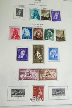 Egypt Stamp Collection Early in Minkus Album
