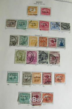 Egypt Stamp Collection Early in Minkus Album