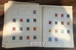 El Salvador Stamp Collection in Vintage Album Pages 1800s-1900s Classic Issues