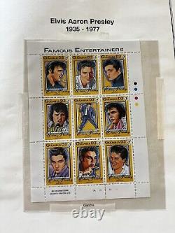 Elvis Presley Stamp Collection Album 1935-1977 Comes With 120 Sheets Of Stamps
