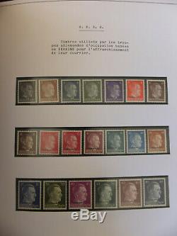 En 2 Albums Importante Collection Timbres 3° Reich Allemagne + Pays D'occupation